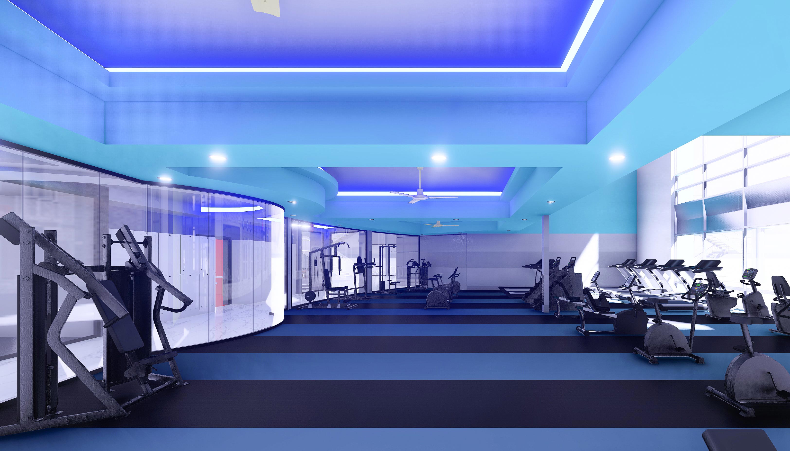 The Pointe North Hills-Modern Fitness Room